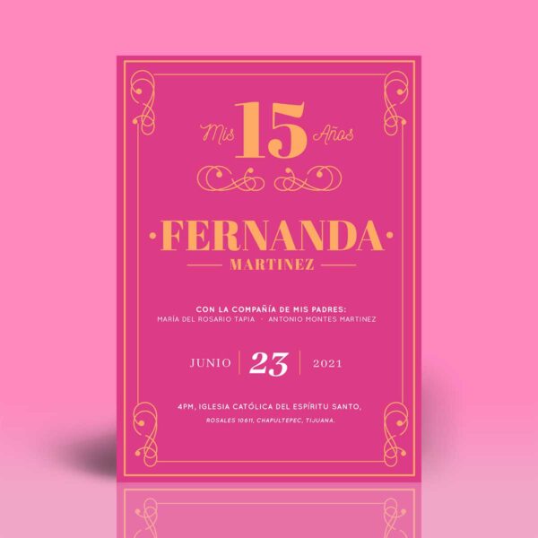 Invitación XV B006