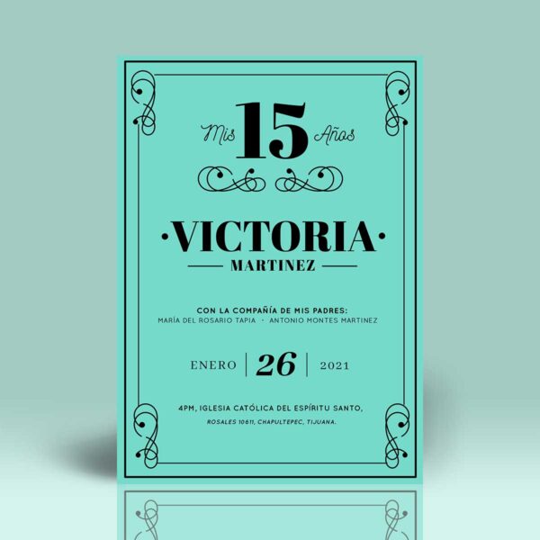 Invitación XV B015