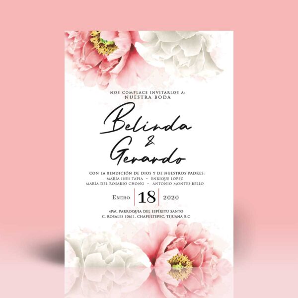 Invitación Boda A003