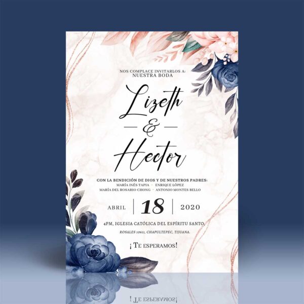 Invitación Boda A014