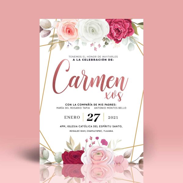Invitación XV B008