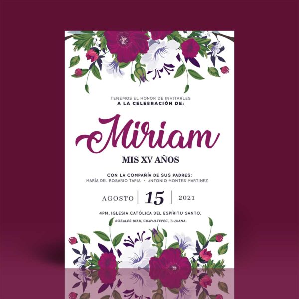 Invitación XV B030