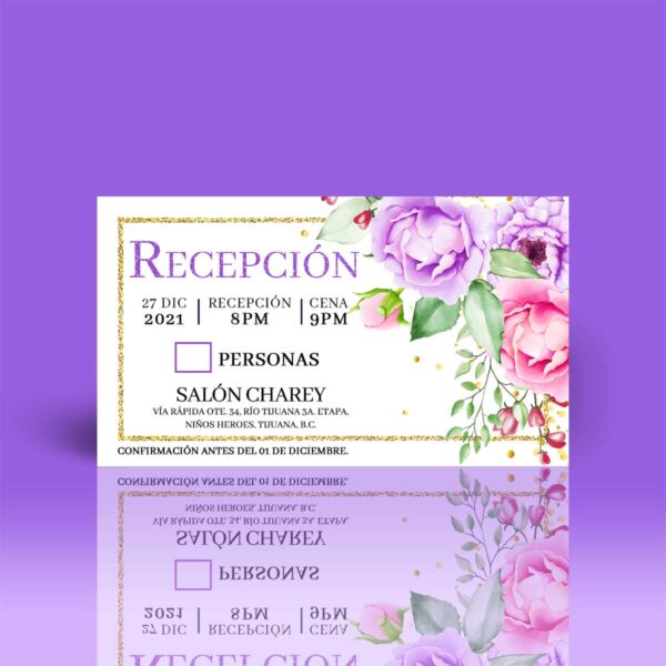 Invitación XV B016 - Imagen 2